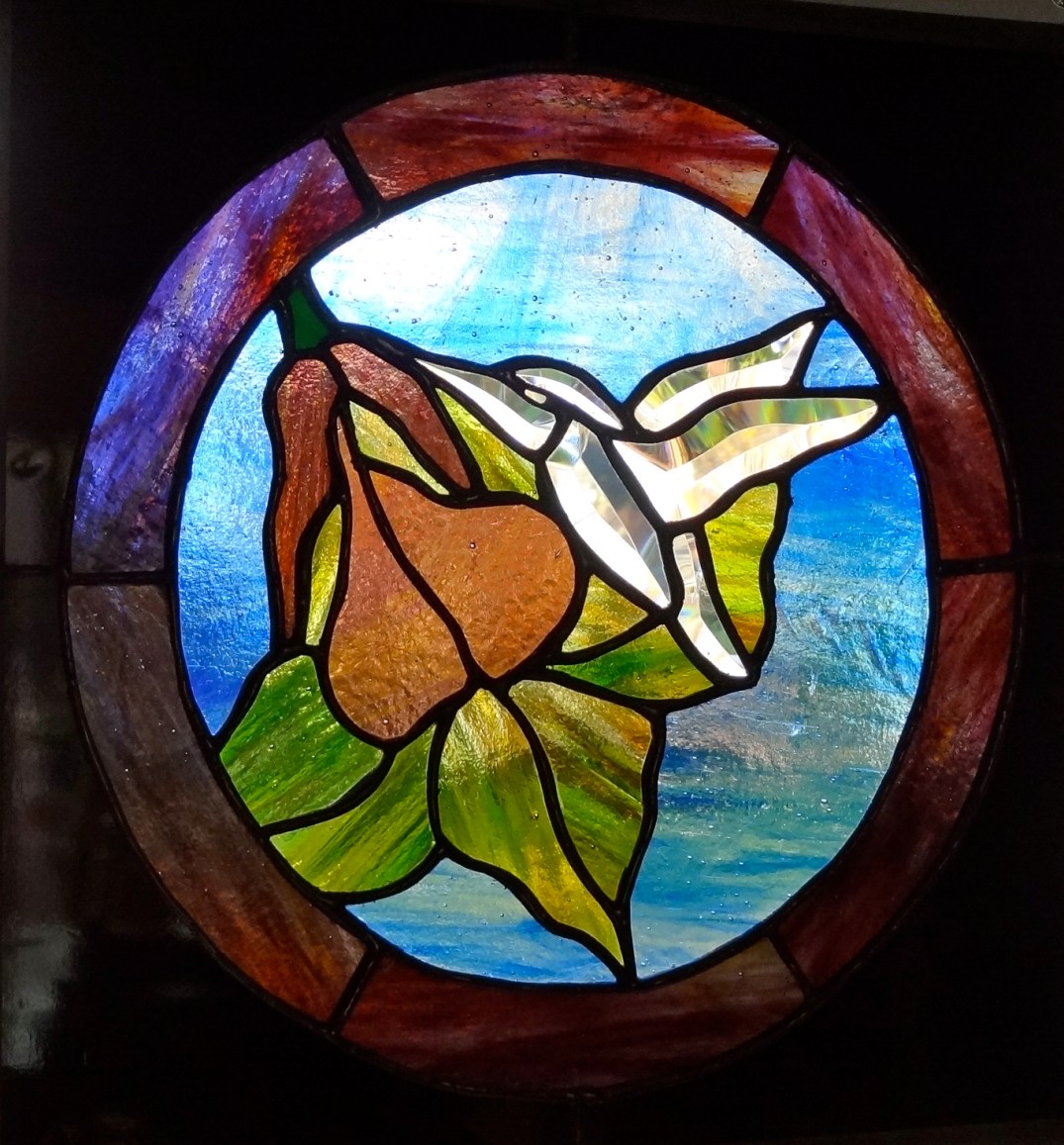 Beveled Glass Hummingbird